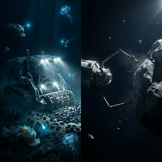 Parallels between deep-sea and asteroid mining
