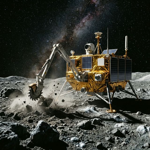 Robotic Mining Lander